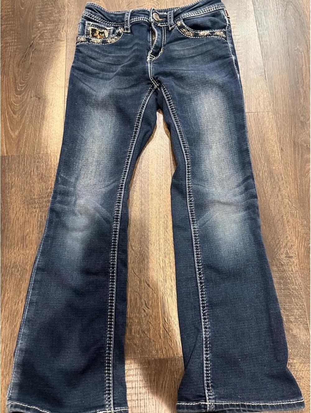 Grace In LA Kid's Navy and Blue Jeans